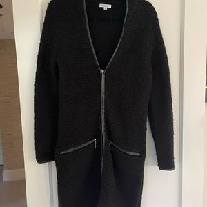 Wool Baciano sweater with zipper